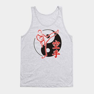 Yin Yang Asian Martial Arts Karate Fighter Tank Top